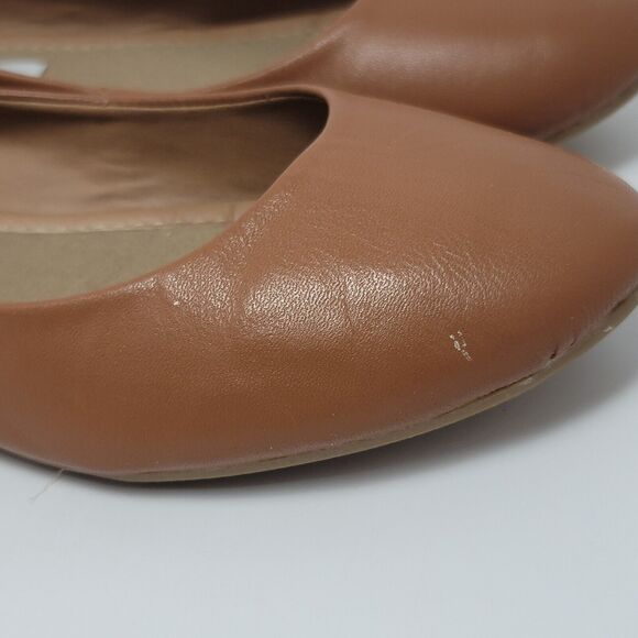 Steven Madden P-Heaven Womens Brown Solid Leather Slip On Ballet Flats Size 8.5 - Picture 6 of 11